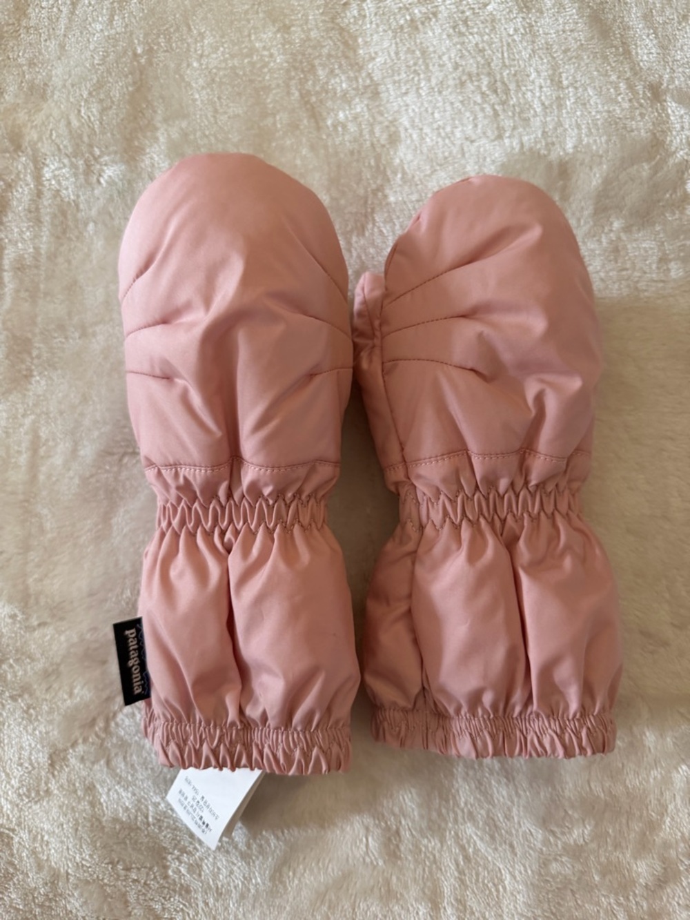 Patagonia Kids Blush Pink Insulated Mittens